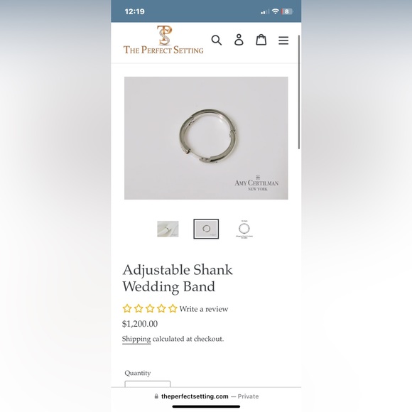 14k solid gold shanked Natural solitaire 1ct champagne daimond wedding set - Picture 7 of 7